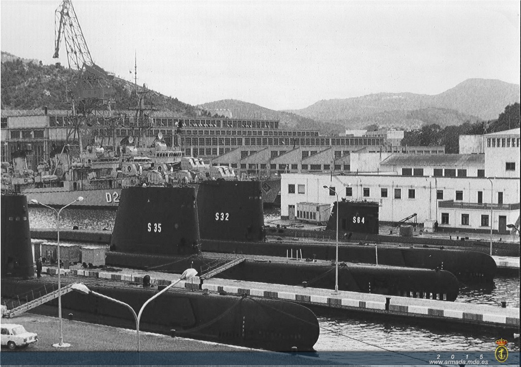 1979. Submarinos en la Base. Finales de los 70